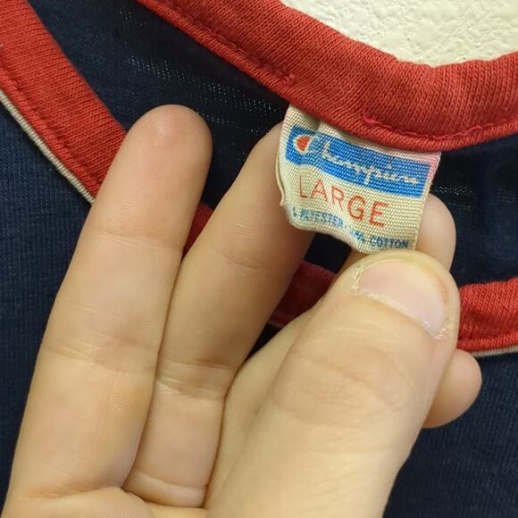 Vintage PSU tank top Champion size Large red and blue Portland State University - Picture 2 of 4